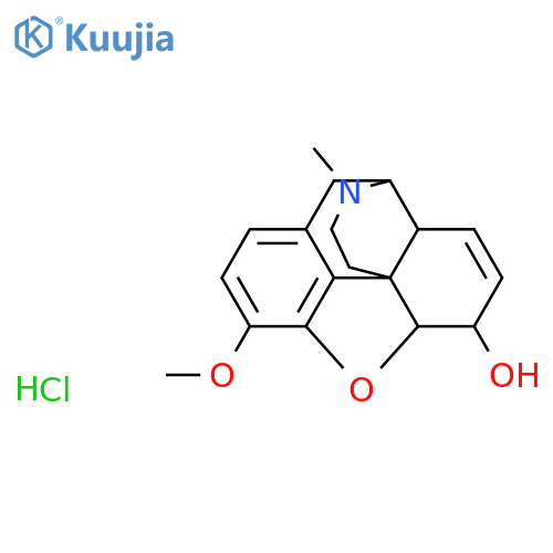 (4R,4aR,7S,7aR,12bS)-9-Methoxy-3-methyl-2,3,4,4a,7,7a-hexahydro-1H-4,12-methanobenzofuro[3,2-e]isoquinolin-7-ol hydrochloride structure