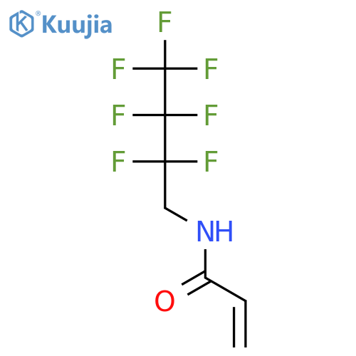 N-(2,2,3,3,4,4,4-heptafluorobutyl)acrylamide structure