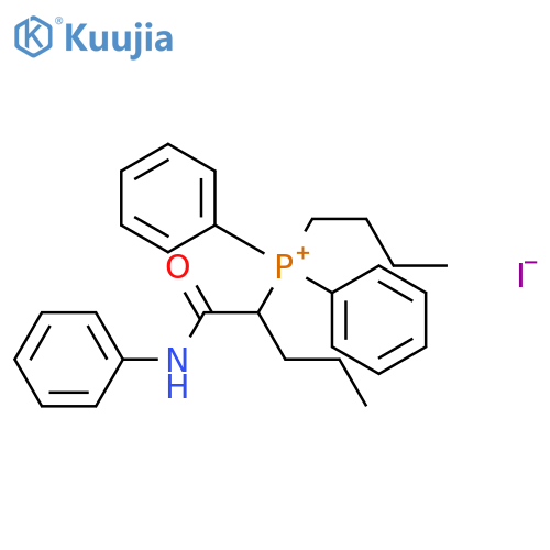 Phosphonium, butyldiphenyl[1-[(phenylamino)carbonyl]butyl]-, iodide structure