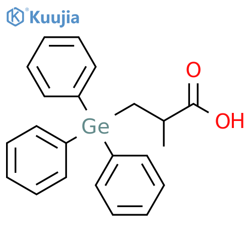 Propanoic acid, 2-methyl-3-(triphenylgermyl)- structure