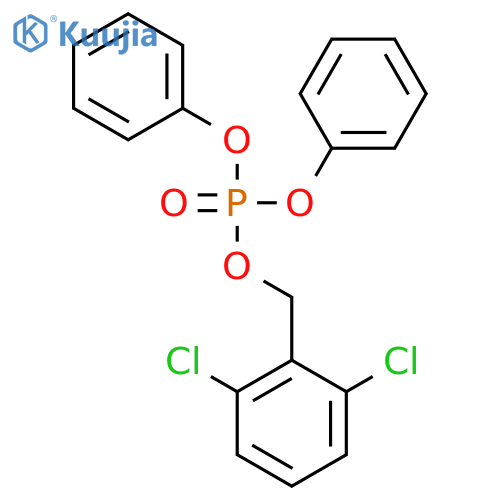 (2,6-Dichlorophenyl)methyl diphenyl phosphate structure