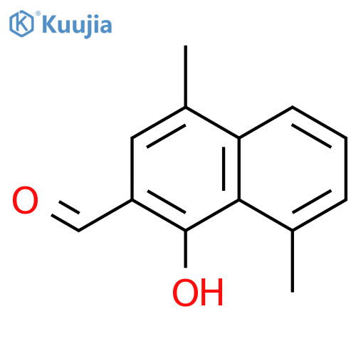 2-NAPHTHALENECARBOXALDEHYDE, 1-HYDROXY-4,8-DIMETHYL- structure