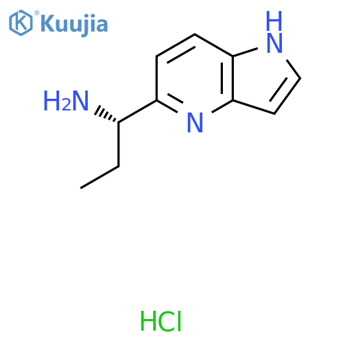 (S)-1-(1H-Pyrrolo[3,2-b]pyridin-5-yl)propan-1-amine hydrochloride structure