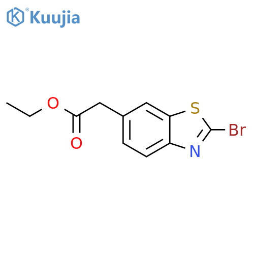 (2-Bromo-benzothiazol-6-yl)-acetic acid ethyl ester structure