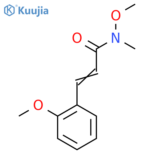 N-Methoxy-3-(2-methoxyphenyl)-N-methylprop-2-enamide structure