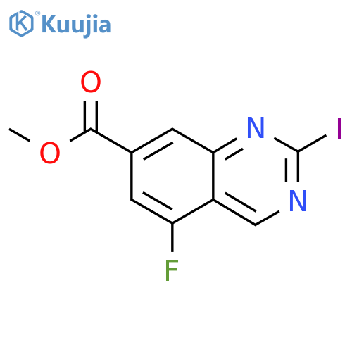 Methyl 5-fluoro-2-iodoquinazoline-7-carboxylate structure