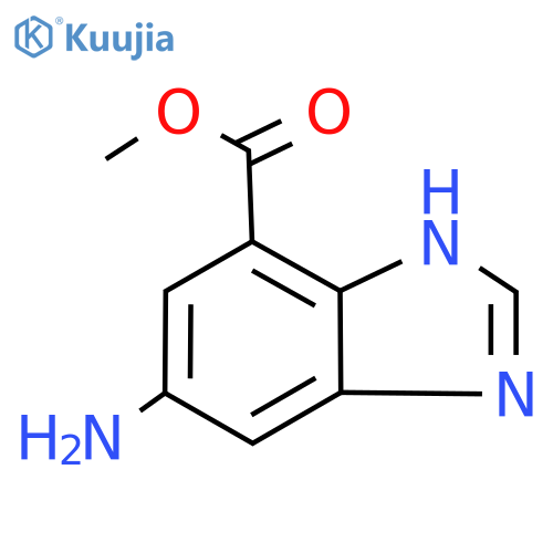 Methyl 6-amino-1H-benzo[d]imidazole-4-carboxylate structure