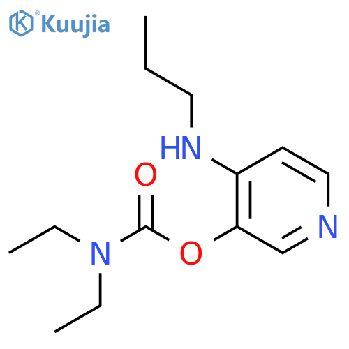 Carbamic acid, diethyl-, 4-(propylamino)-3-pyridinyl ester structure