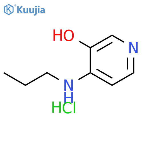 3-Pyridinol, 4-(propylamino)-, hydrochloride (1:1) structure