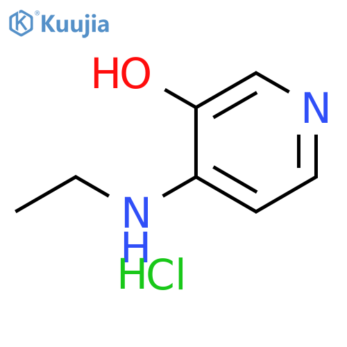 3-Pyridinol, 4-(ethylamino)-, hydrochloride (1:1) structure