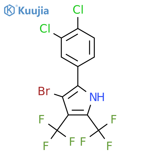 1H-Pyrrole, 3-bromo-2-(3,4-dichlorophenyl)-4,5-bis(trifluoromethyl)- structure