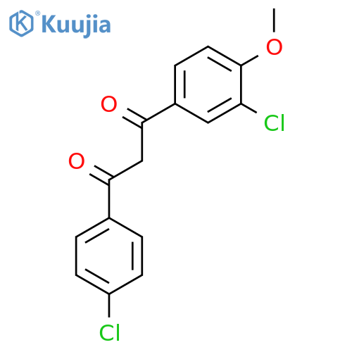 1,3-Propanedione, 1-(3-chloro-4-methoxyphenyl)-3-(4-chlorophenyl)- structure