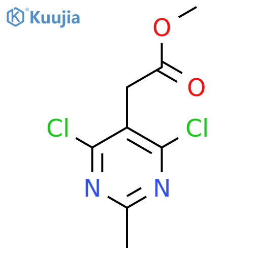 Methyl(4,6-dichloro-2-methylpyrimidin-5-yl)acetate structure