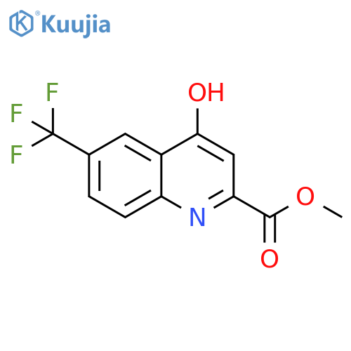 METHYL 4-HYDROXY-6-(TRIFLUOROMETHYL)QUINOLINE-2-CARBOXYLATE structure