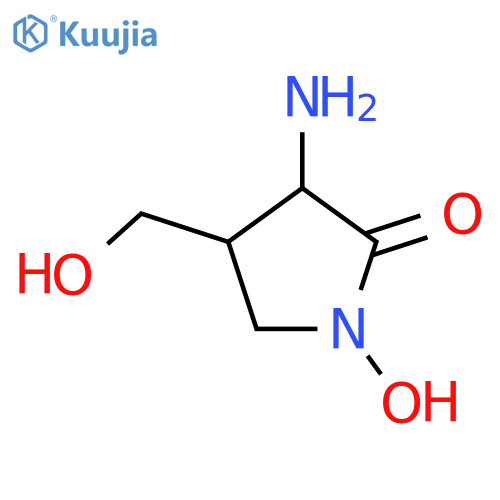 2-Pyrrolidinone,3-amino-1-hydroxy-4-(hydroxymethyl)-, cis- (9CI) structure