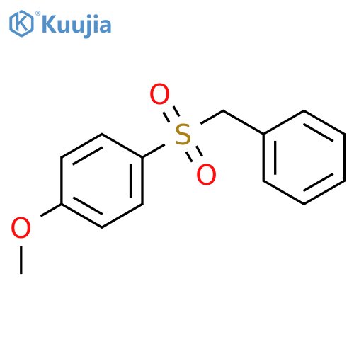 Benzene, 1-methoxy-4-[(phenylmethyl)sulfonyl]- structure