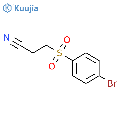 3-((4-Bromophenyl)sulfonyl)propanenitrile structure