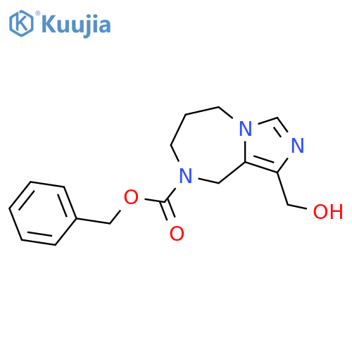 benzyl 1-(hydroxymethyl)-6,7-dihydro-5H-imidazo1,5-a1,4diazepine-8(9H)-carboxylate structure