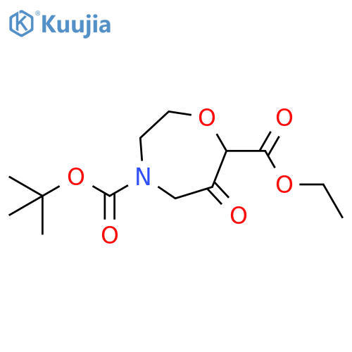 4-Tert-Butyl 7-Ethyl 6-Oxo-1,4-Oxazepane-4,7-Dicarboxylate structure