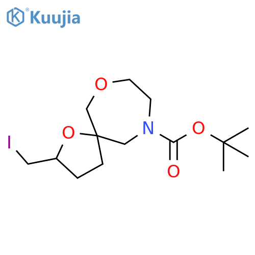 Tert-Butyl 2-(Iodomethyl)-1,7-Dioxa-10-Azaspiro[4.6]Undecane-10-Carboxylate structure