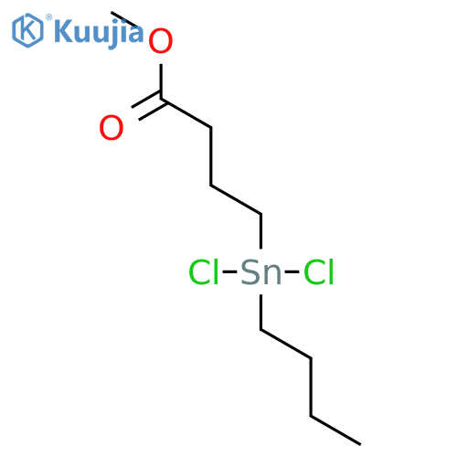 Butanoic acid, 4-(butyldichlorostannyl)-, methyl ester structure