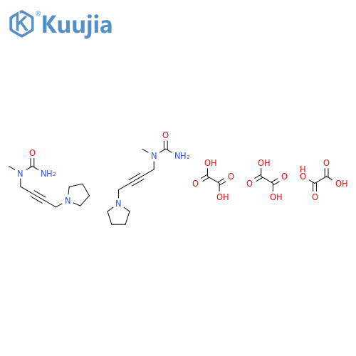 Urea, N-methyl-N-[4-(1-pyrrolidinyl)-2-butynyl]-, ethanedioate (2:3) structure