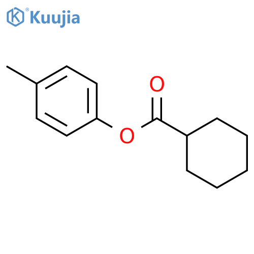Cyclohexanecarboxylicacid, 4-methylphenyl ester structure