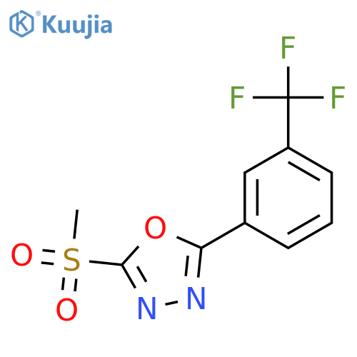 1,3,4-Oxadiazole, 2-(methylsulfonyl)-5-[3-(trifluoromethyl)phenyl]- structure