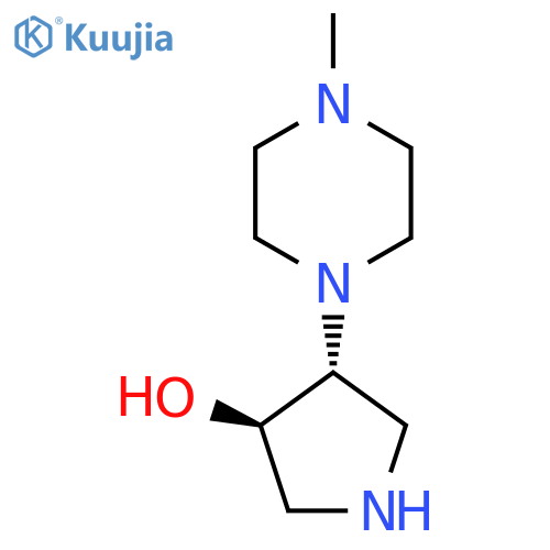 (3R,4R)-4-(4-Methylpiperazin-1-yl)pyrrolidin-3-ol structure