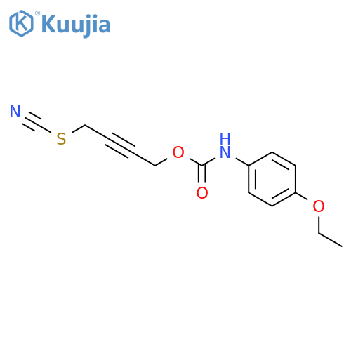 Carbanilic acid,p-ethoxy-, 4-thiocyanato-2-butynyl ester (8CI) structure
