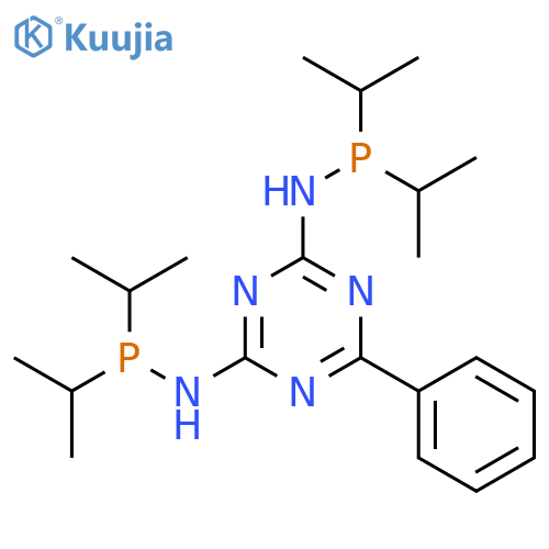 N2,N4-Bis(diisopropylphosphino)-6-phenyl-1,3,5-triazine-2,4-diamine structure