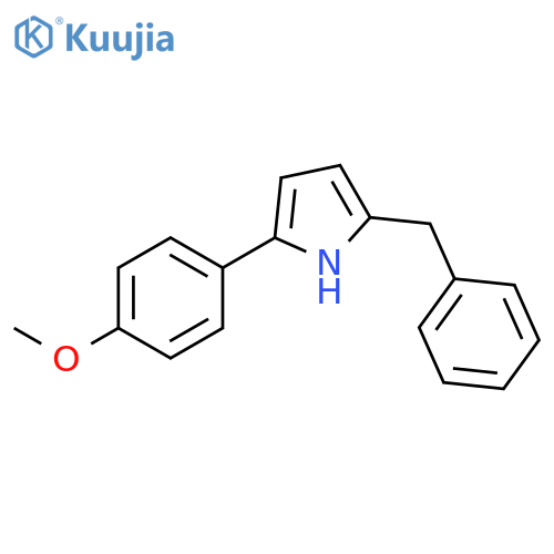 1H-Pyrrole, 2-(4-methoxyphenyl)-5-(phenylmethyl)- structure