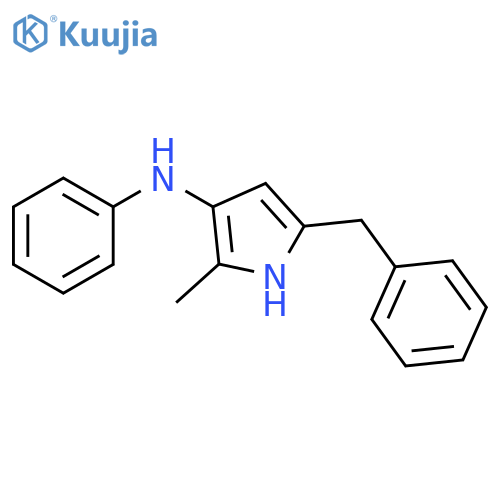 1H-Pyrrol-3-amine, 2-methyl-N-phenyl-5-(phenylmethyl)- structure