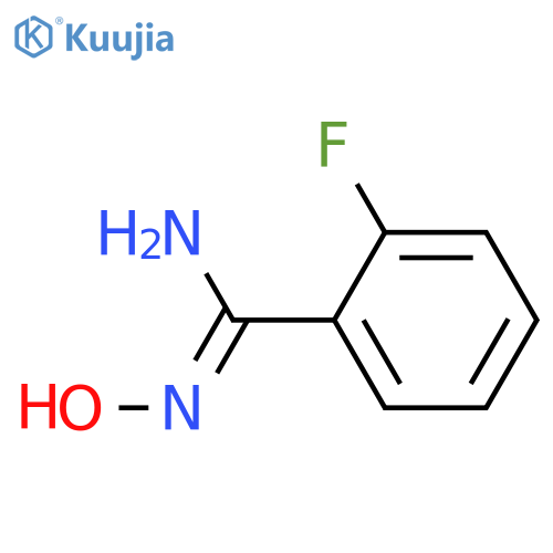 (Z)-2-fluoro-N'-hydroxybenzene-1-carboximidamide structure