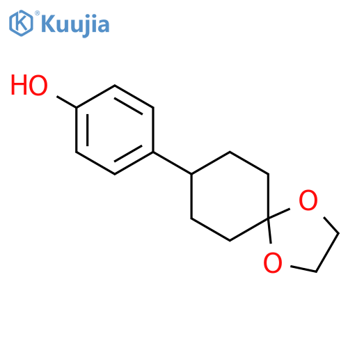 4-(1,4-dioxaspiro[4.5]dec-8-yl)phenol structure