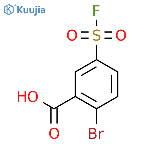 2-Bromo-5-(fluorosulfonyl)benzoic acid structure