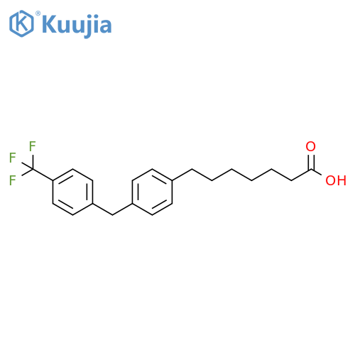 Benzeneheptanoic acid, 4-[[4-(trifluoromethyl)phenyl]methyl]- structure