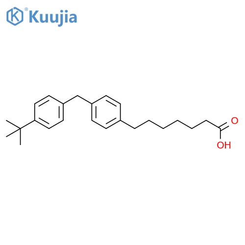 Benzeneheptanoic acid, 4-[[4-(1,1-dimethylethyl)phenyl]methyl]- structure