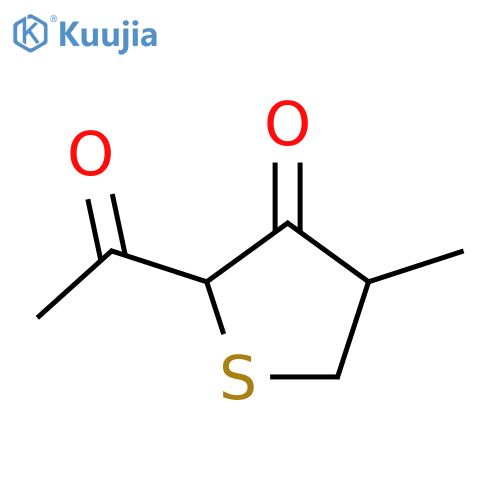 3(2H)-Thiophenone,2-acetyldihydro-4-methyl- (9CI) structure
