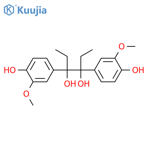 3,4-Hexanediol, 3,4-bis(4-hydroxy-3-methoxyphenyl)- structure