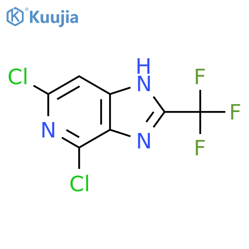 4,6-Dichloro-2-(trifluoromethyl)-1H-imidazo[4,5-c]pyridine structure