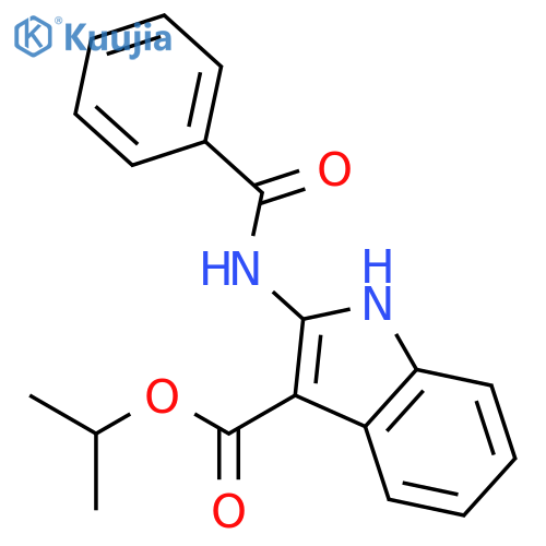 1H-Indole-3-carboxylic acid, 2-(benzoylamino)-, 1-methylethyl ester structure