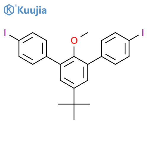1,1':3',1''-Terphenyl, 5'-(1,1-dimethylethyl)-4,4''-diiodo-2'-methoxy- structure