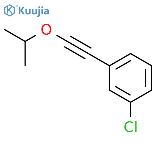 Benzene, 1-chloro-3-[(1-methylethoxy)ethynyl]- structure