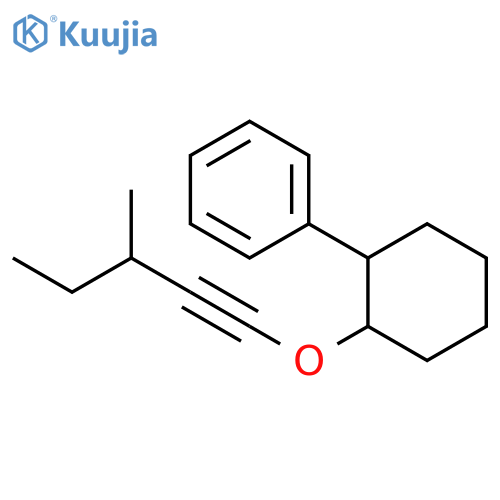 Benzene, [2-[(3-methyl-1-pentynyl)oxy]cyclohexyl]- structure