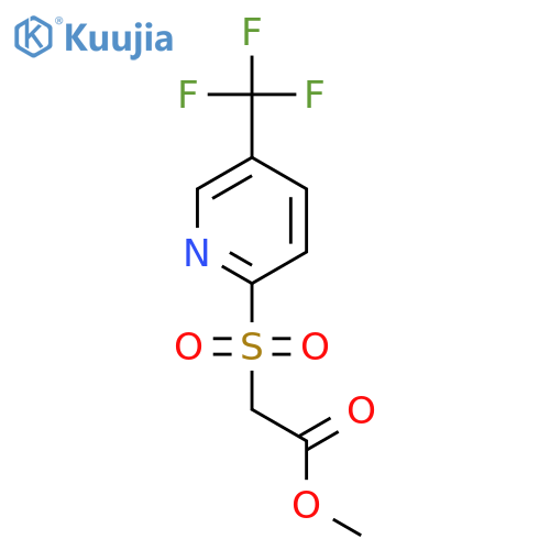 Methyl 2-((5-(trifluoromethyl)pyridin-2-yl)sulfonyl)acetate structure