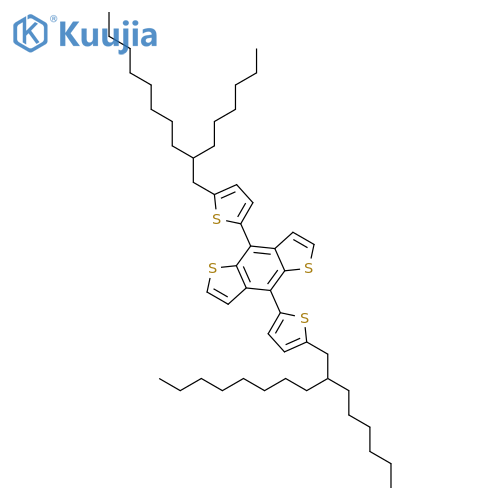 Benzo[1,2-b:4,5-b']dithiophene, 4,8-bis[5-(2-hexyldecyl)-2-thienyl]- structure