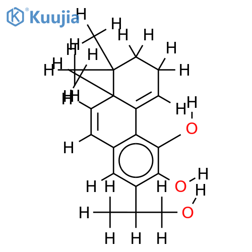 11,12,16-trihydroxy-20(10->5)abeo-abieta-1(10),6,8,11,13-pentaene structure