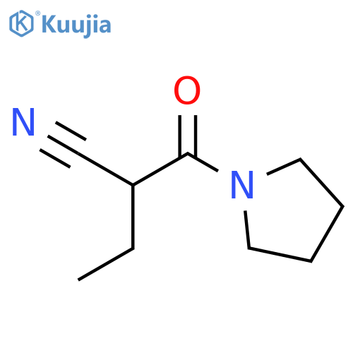 Pyrrolidine, 1-(2-cyano-1-oxobutyl)- structure