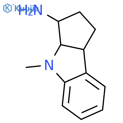Cyclopent[b]indol-3-amine, 1,2,3,3a,4,8b-hexahydro-4-methyl- structure